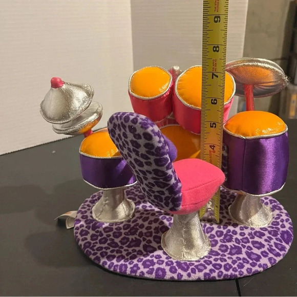 Groovy Girls by Manhattan Toy DRUM SET with Waist strap, plush 2001 - Picture 10 of 11